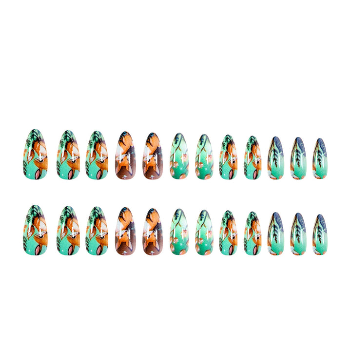 Artistic nail art in woodland animal motif Bowlift