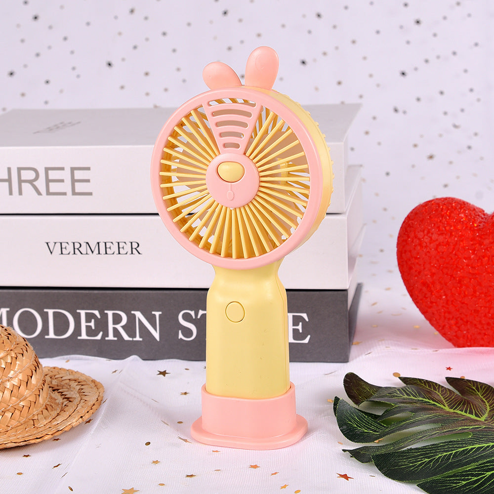 Unisex Portable Hand Fan with Cute Animal Design Bowlift