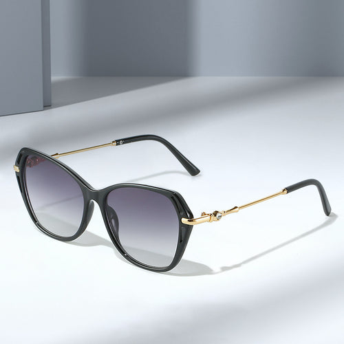 Women's fashionable Cat-Eye sunglasses with elegant metal frame Bowlift