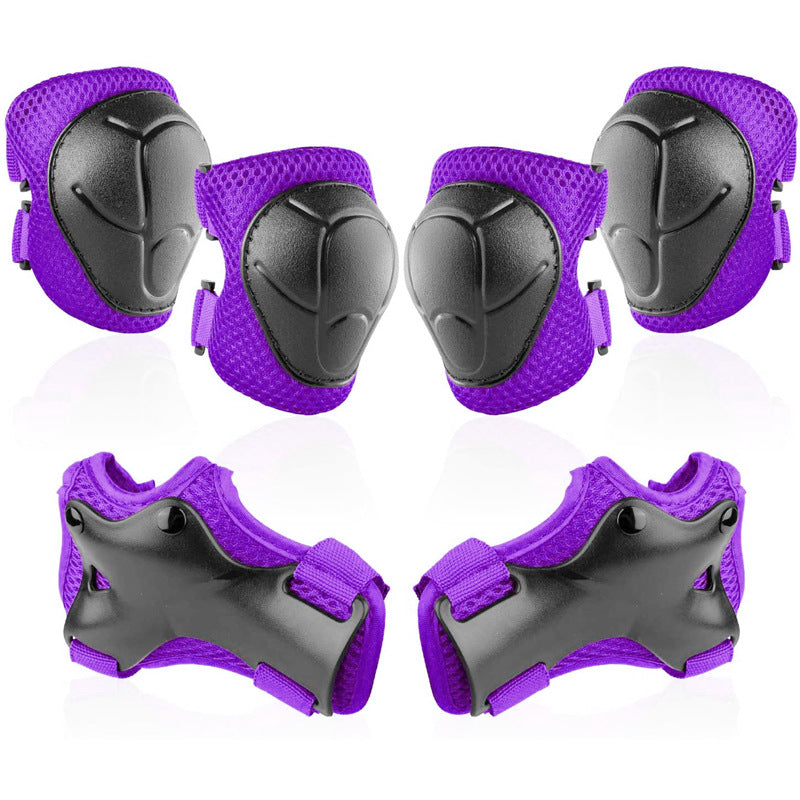 Protective Skate Pad Set with Breathable Mesh Knee Elbow Wrist Guards Bowlift