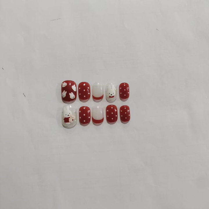 Thematic Character Press-On Nail Art Bowlift