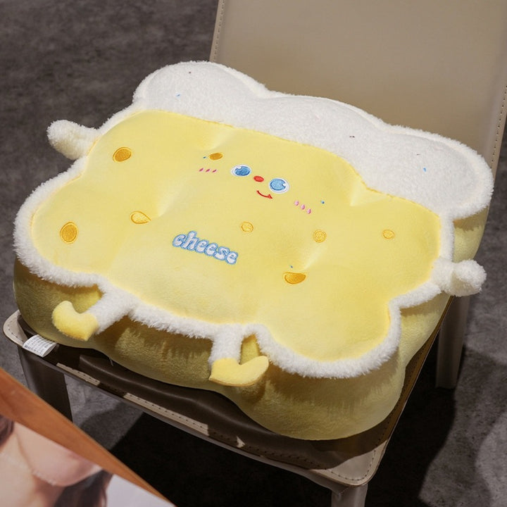3D Plush Seat Cushion with Sandwich Design Bowlift