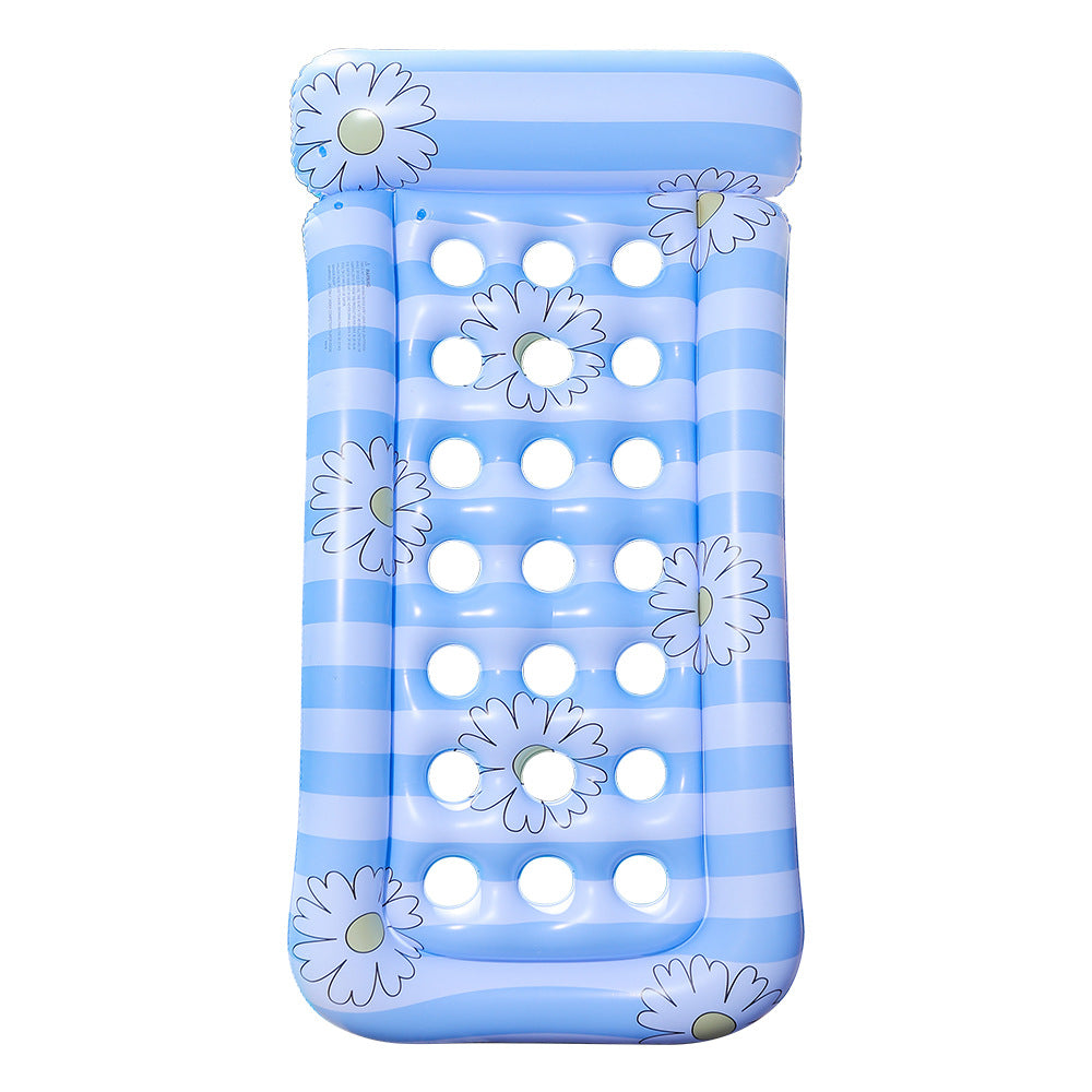 Women's Inflatable Lounger with Flower Design Bowlift