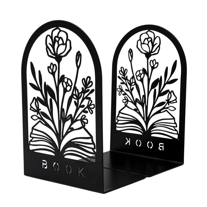 Artistic Floral Bookend Set