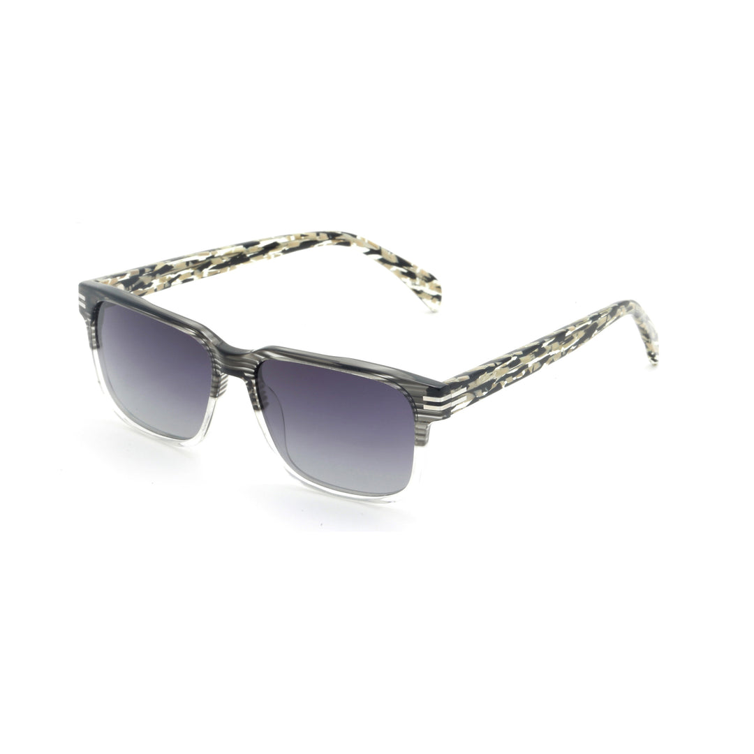 Women's fashionable sunglasses with transparent frame and green lenses Bowlift