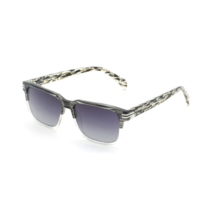 Women's fashionable sunglasses with transparent frame and green lenses Bowlift