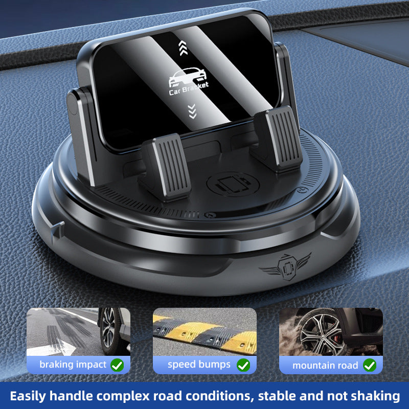 Unisex Car Smartphone Holder with 360-Degree Rotation Mechanism Bowlift