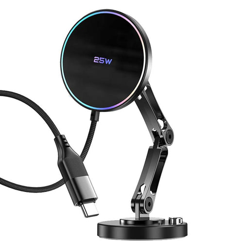 Unisex Magnetic Wireless Charging Holder with Flexible Joint Arm Bowlift
