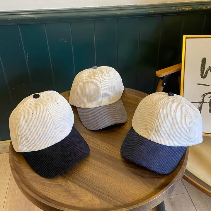Women's Corduroy Baseball Cap Bowlift