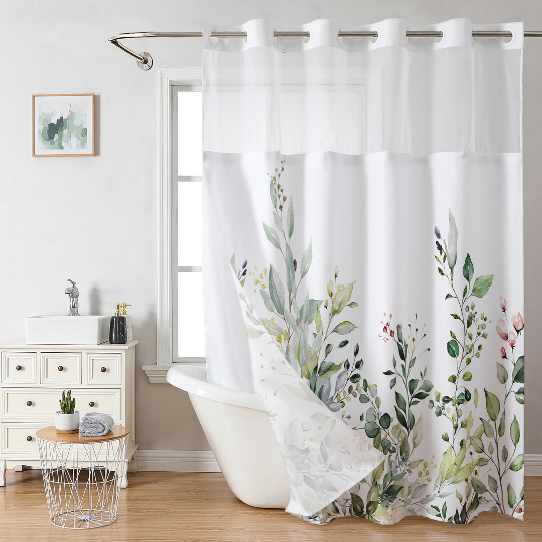 Botanical Floral Shower Curtain Bowlift