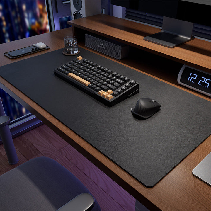 Extra-Large Leatherette Desk Mat and Extended Mouse Pad Bowlift