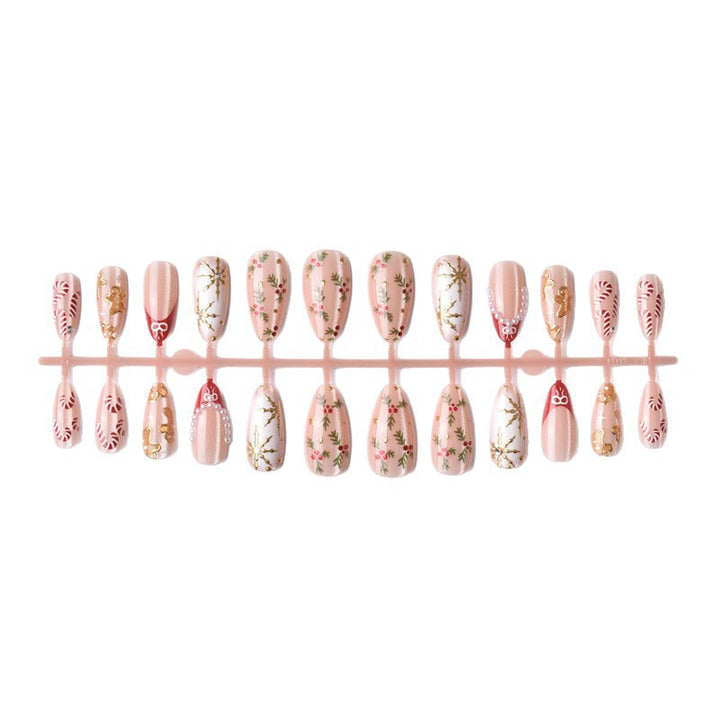 Elegant Artificial Nail Collection with Luxurious Accents Bowlift