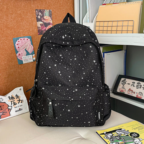 Stylish Casual Star-Patterned Backpack