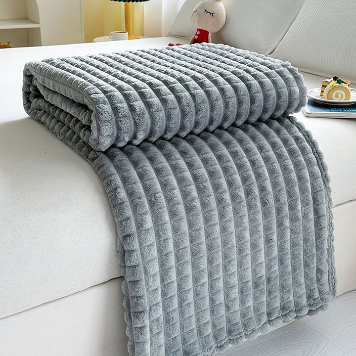 Ridge Textured Throw Blanket Bowlift