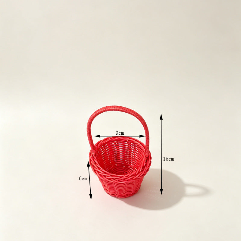Decorative Miniature Woven Basket Bowlift