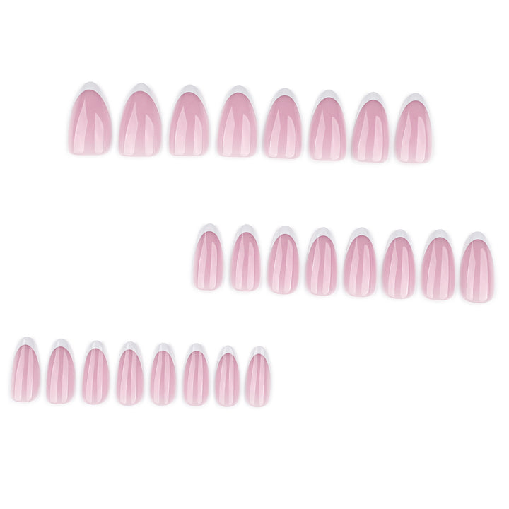 Artful nail extensions with elegant gradient and precise French tip Bowlift