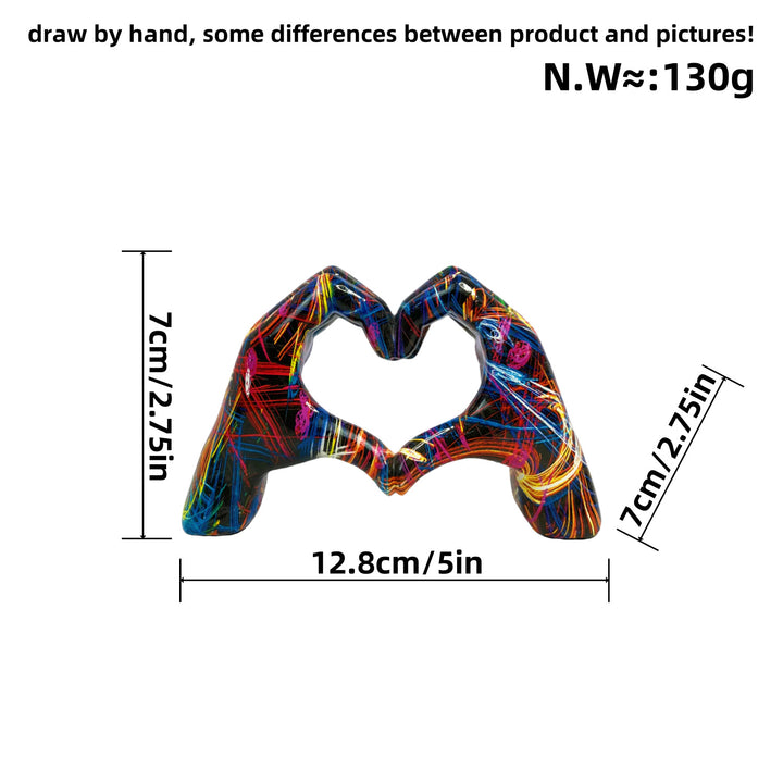 Stylish hand sculptures with colorful design Bowlift