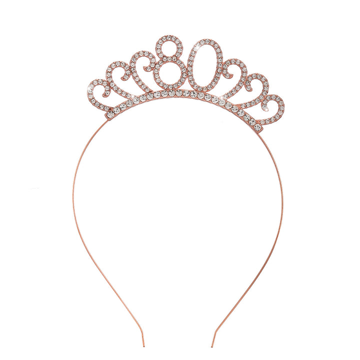 Ladies Crystal Tiara with Custom Designed Number Motif Bowlift