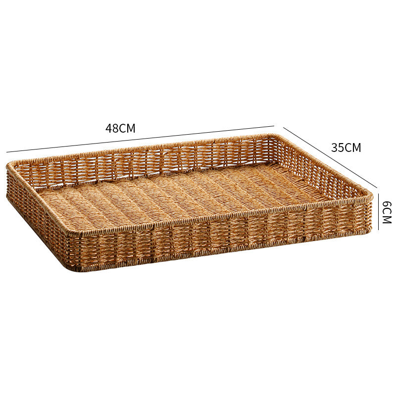 Handwoven Decorative Storage Tray Bowlift