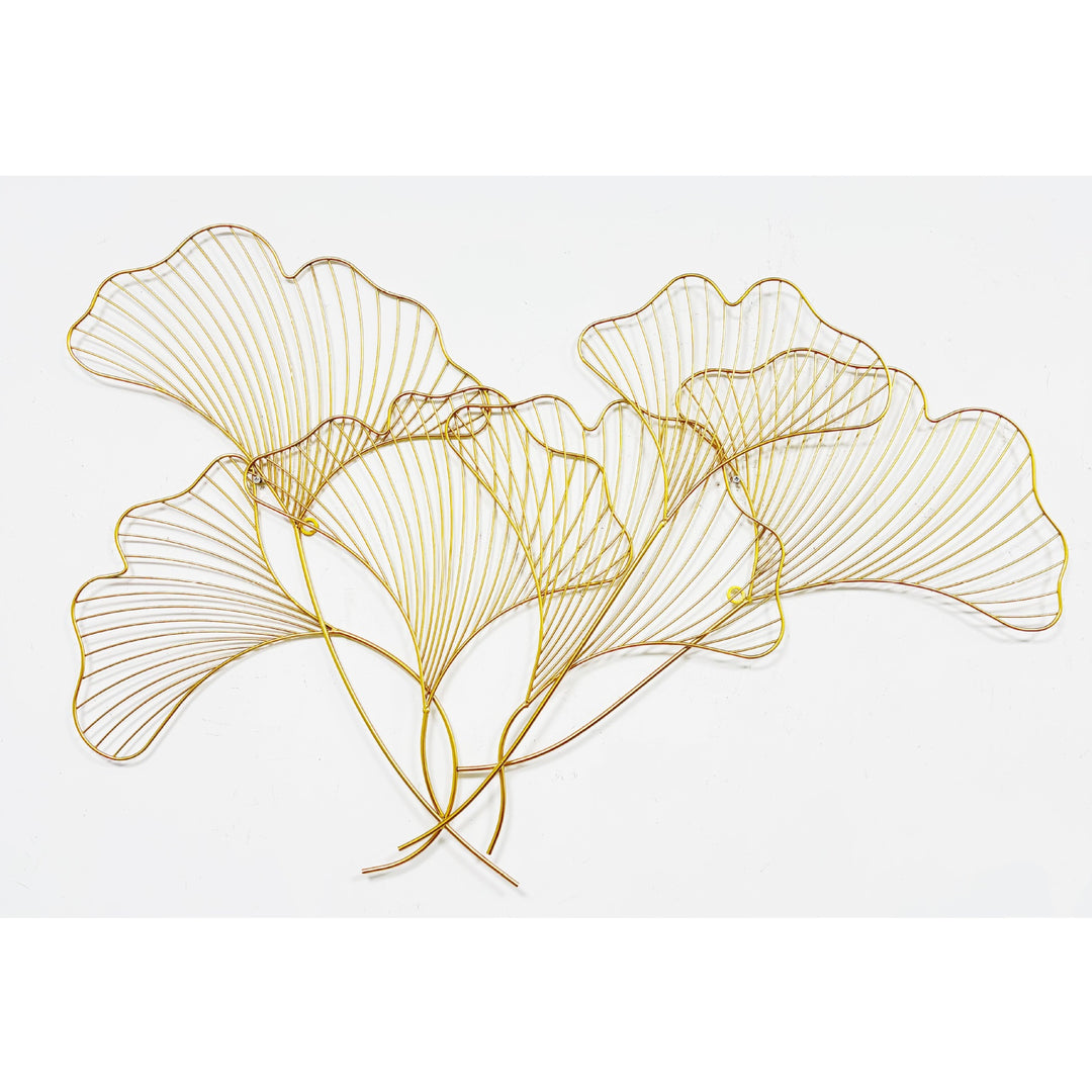 Decorative Metal Ginkgo Leaf Wall Art Bowlift