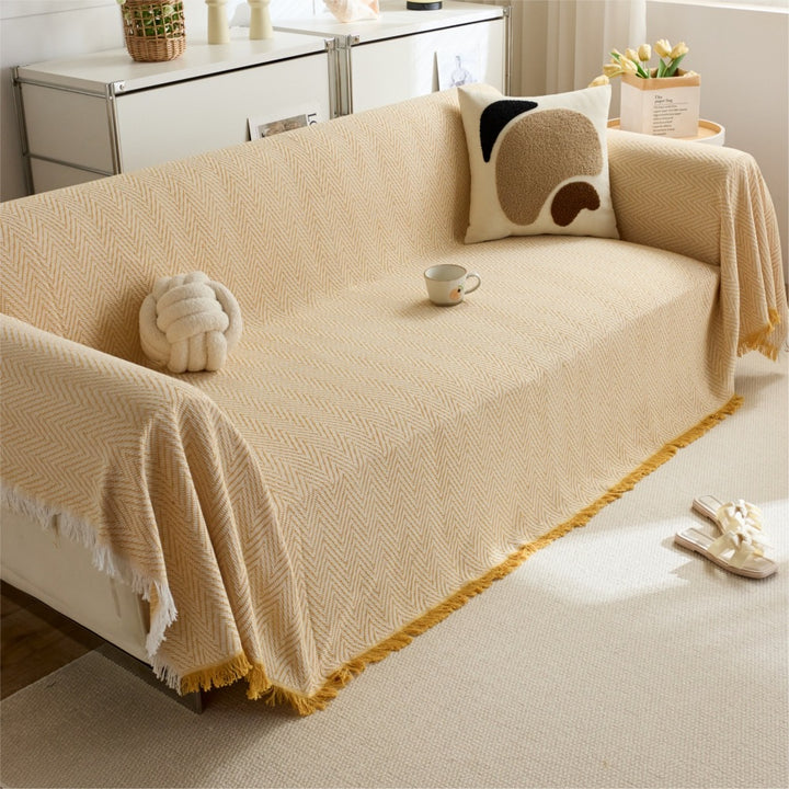 Stylish Herringbone Throw Blanket
