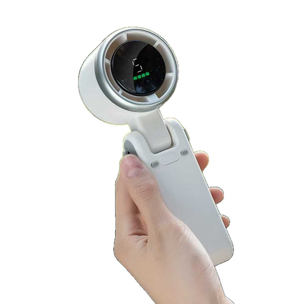 Cooling portable handheld misting fan with digital battery display and adjustable speeds Bowlift