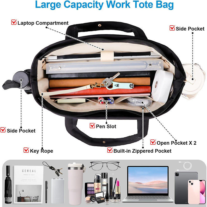Insulated Multi-Pocket Lunch Tote Bowlift