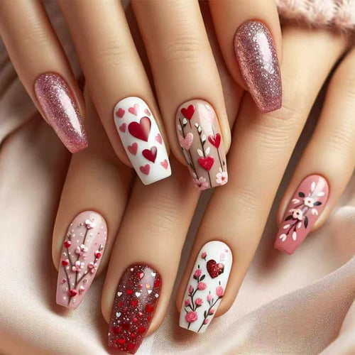 Artistic Floral Nail Art Bowlift