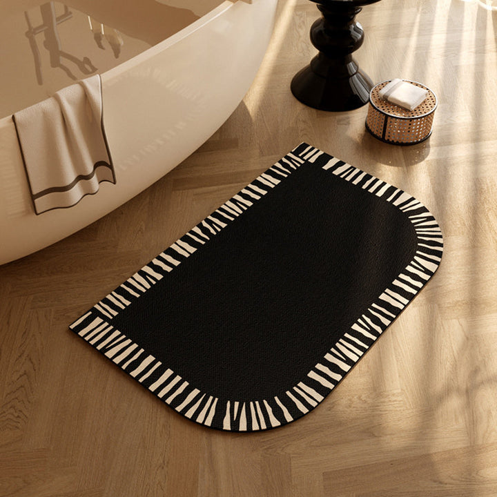 Vintage Patterned Bathroom Mat Bowlift