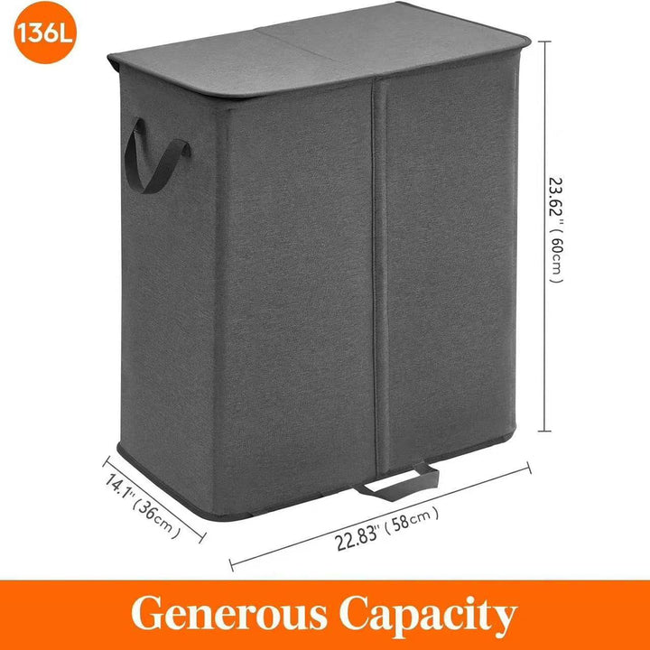 Laundry container with separating compartments Bowlift