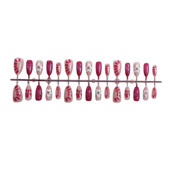 Floral-Inspired Press-On Nail Set Bowlift