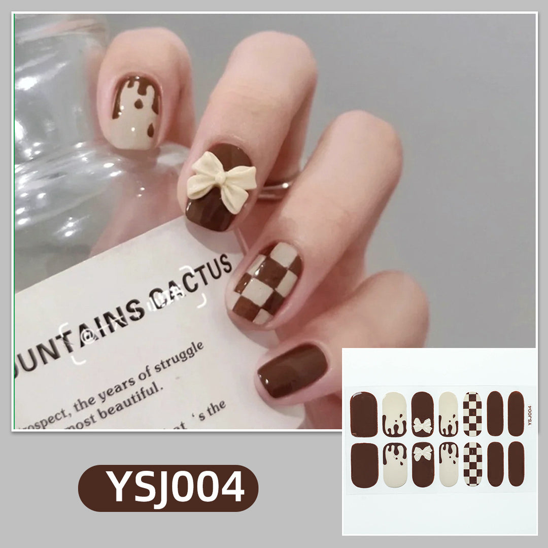 Artistic nail decoration with glitter details Bowlift