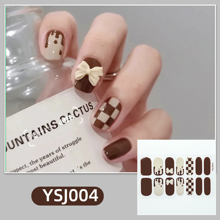 Artistic nail decoration with glitter details Bowlift