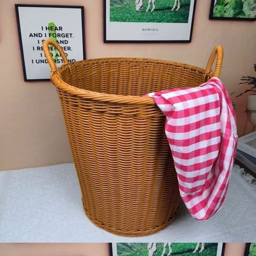 Unisex Robust Storage Basket made of woven rattan Bowlift