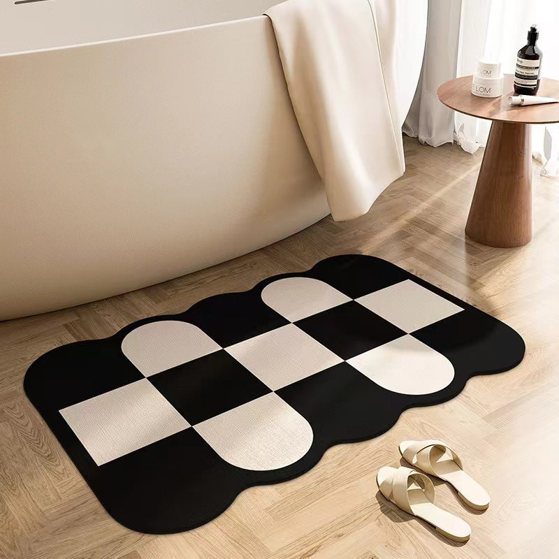 Abstract Shaped Bath Mat Bowlift