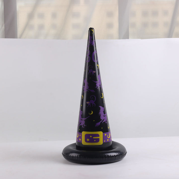 Women Inflatable Witch Hat Toy Bowlift