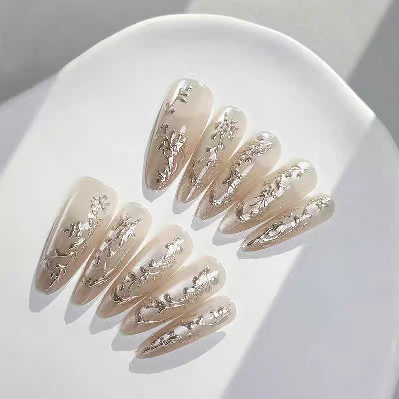 Artistic Sculpted Press-On Nails Bowlift