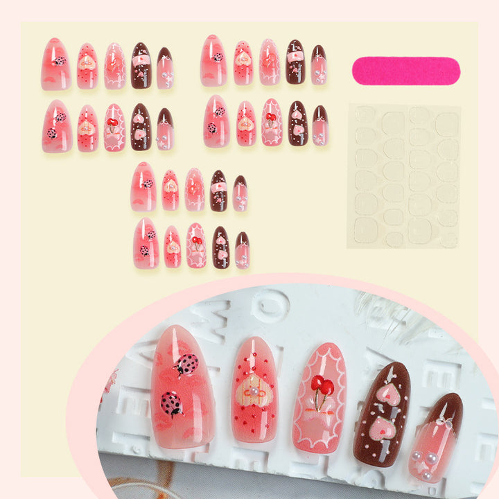 Fantasy-Themed Press-On Nail Art Set Bowlift