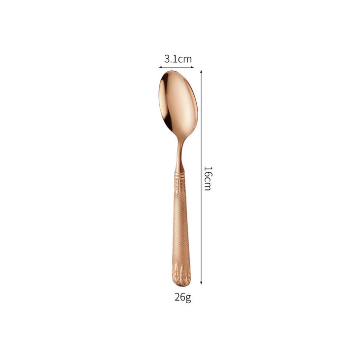 Elegant teaspoon with artistic handle design Bowlift