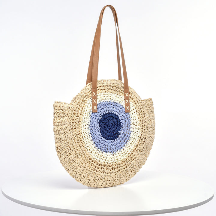 Handmade Round Rattan Bag Bowlift