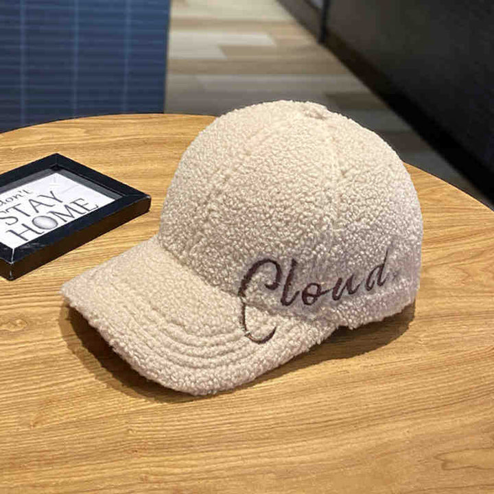 Women's Fluffy Textured Baseball Cap Bowlift