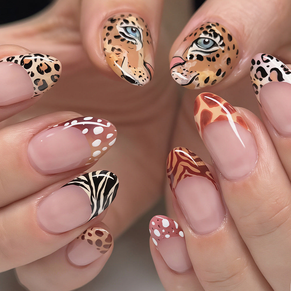 Safari Animal Theme Nail Art Set Bowlift