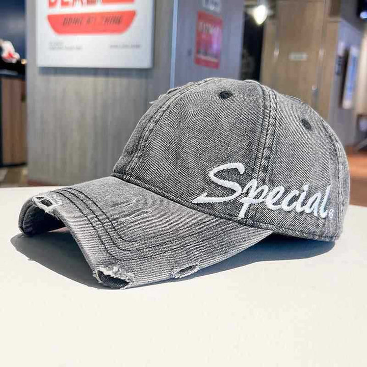 Unisex Distressed Cotton Dad Cap Bowlift