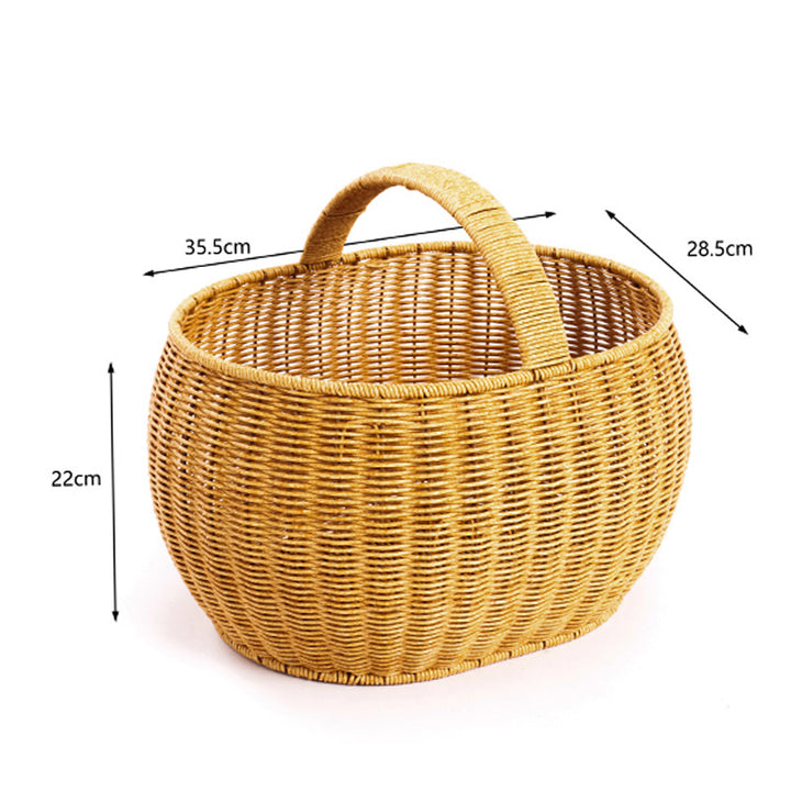 Handcrafted Woven Storage Basket Bowlift