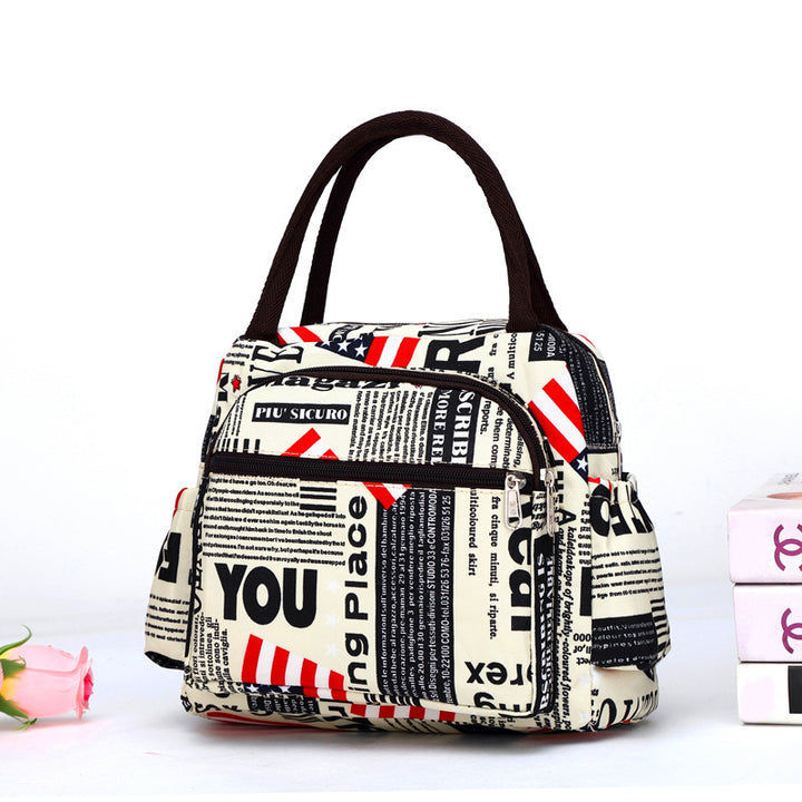 Cat Pattern Insulated Lunch Tote Bowlift