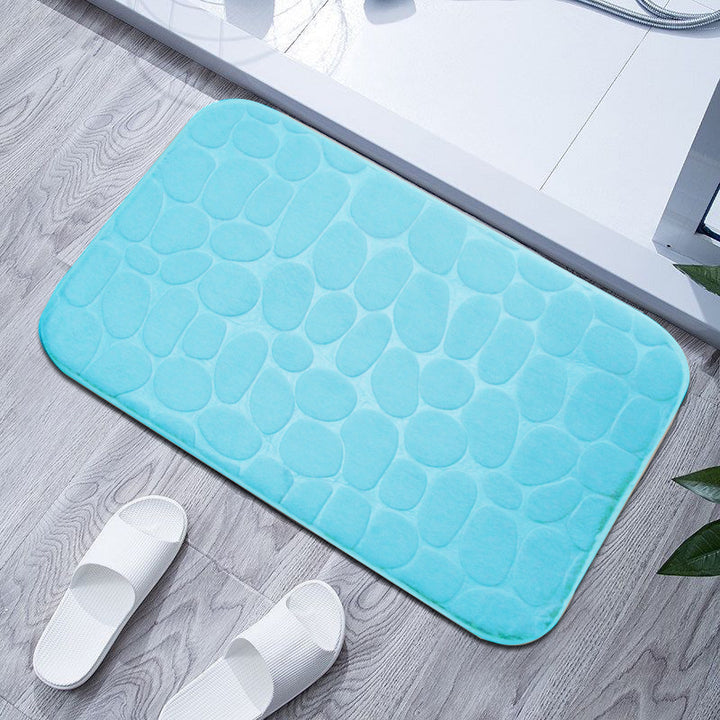 Plush Textured Bath Mat Bowlift