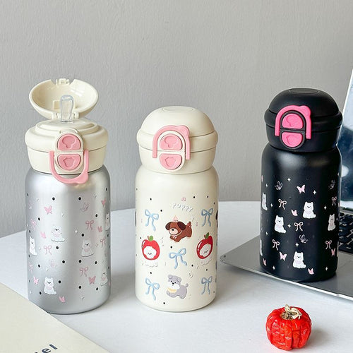 Women's Playful Children's Drinking Bottle with Animals Bowlift