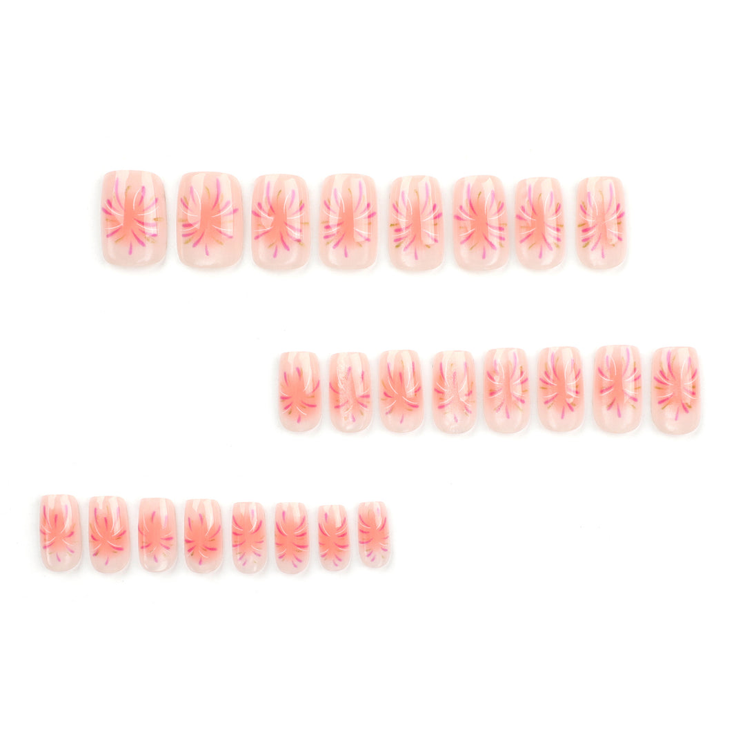 Artificial nail art with sparkling accents and special design Bowlift