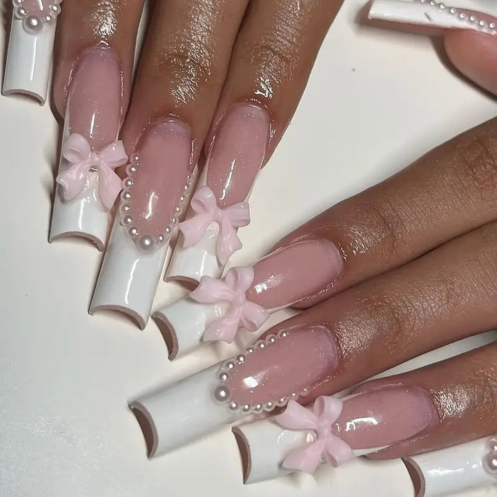 Luxury 3D Floral Nail Art Extensions Bowlift