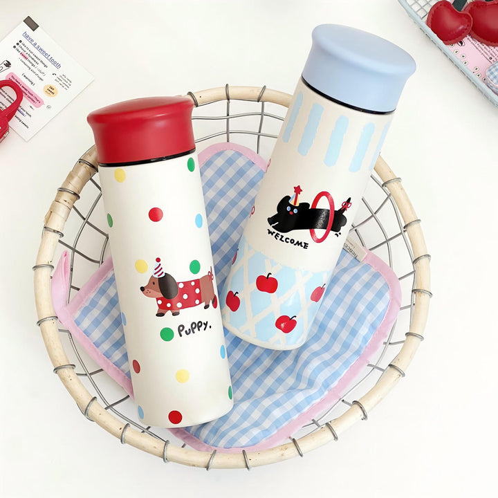 Women's coffee thermos in playful design Bowlift